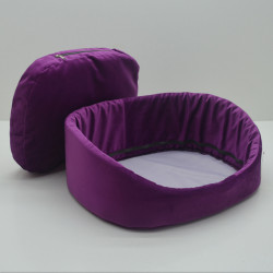 Лежак для собак та котів Zoo-hunt Лагуна фіолетовий №2 37х49х19 см