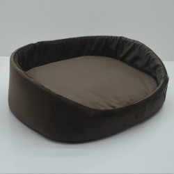 Лежак для собак та котів Zoo-hunt Лагуна коричневий №3 42х56х19 см