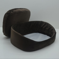 Лежак для собак та котів Zoo-hunt Лагуна коричневий №3 42х56х19 см