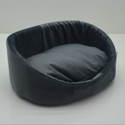 Лежак для собак та котів Zoo-hunt Лагуна сірий №1 32х43х18 см