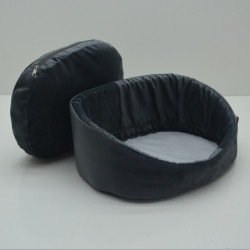 Лежак для собак та котів Zoo-hunt Лагуна сірий №1 32х43х18 см