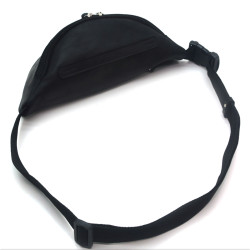 Сумка бананка чоловіча шкіряна Крейзі Zoo-hunt чорна 10511