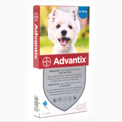 Краплі Bayer Advantix Адвантікс від бліх та кліщів для собак 4-10 кг  1 піпетка